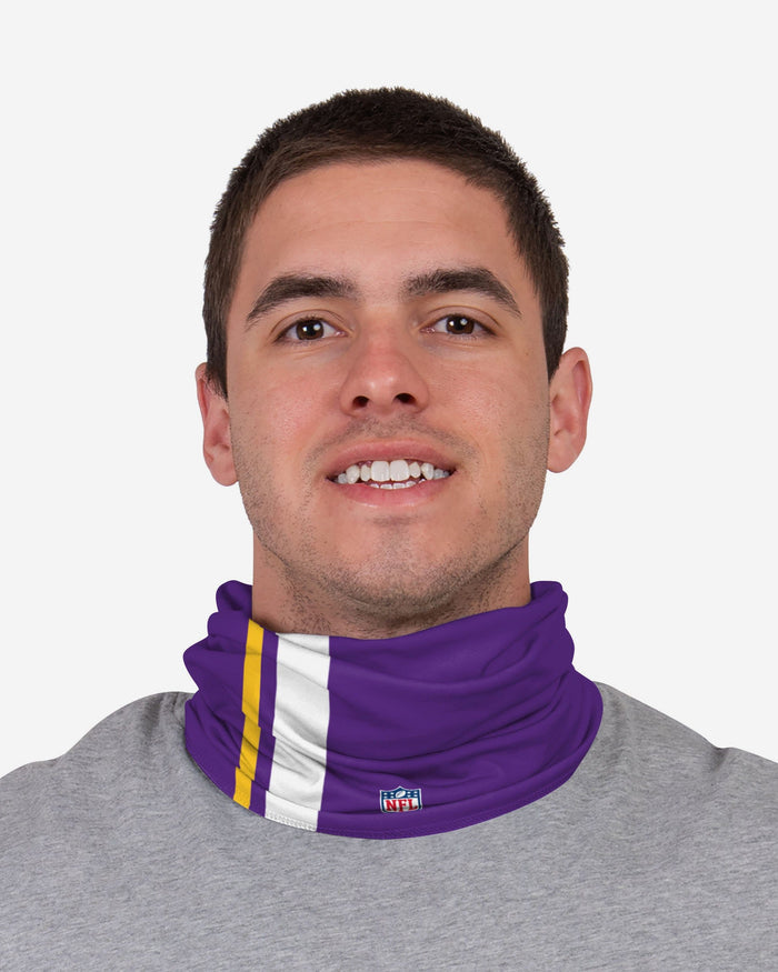 Alexander Mattison Minnesota Vikings On-Field Sideline Logo Gaiter Scarf FOCO - FOCO.com