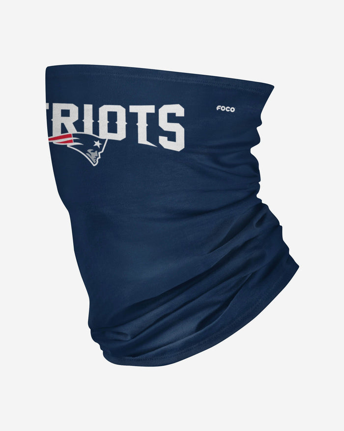 New England Patriots Team Logo Stitched Gaiter Scarf FOCO - FOCO.com