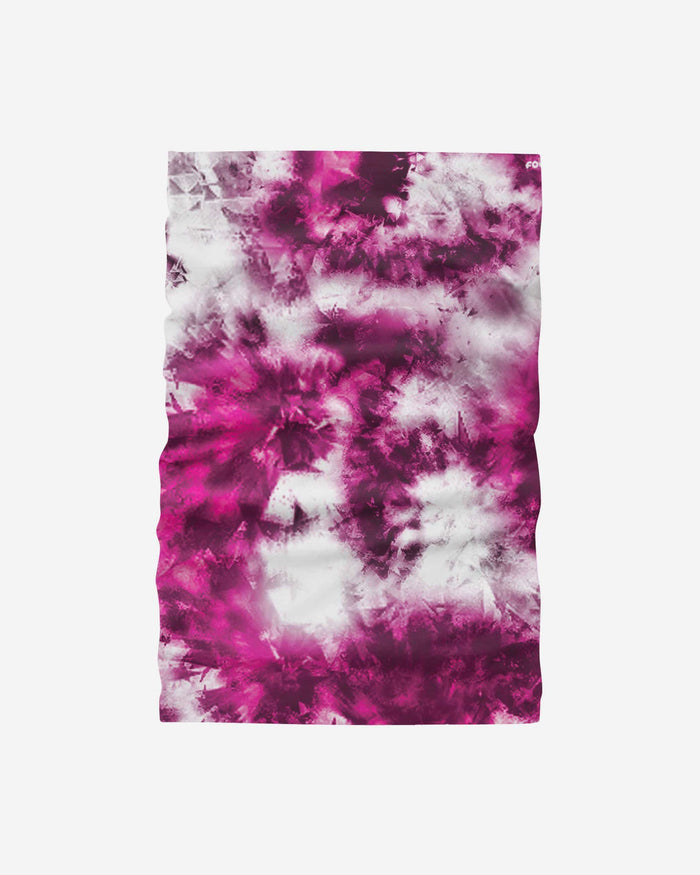 Pink & White Tie-Dye Gaiter Scarf FOCO - FOCO.com