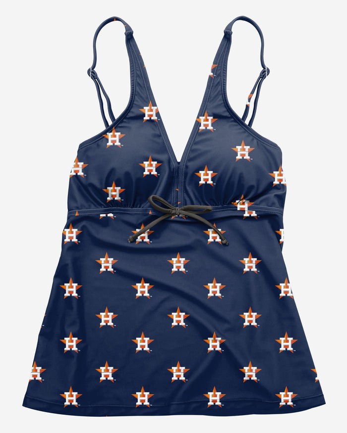 Houston Astros Womens Mini Logo Tankini FOCO - FOCO.com