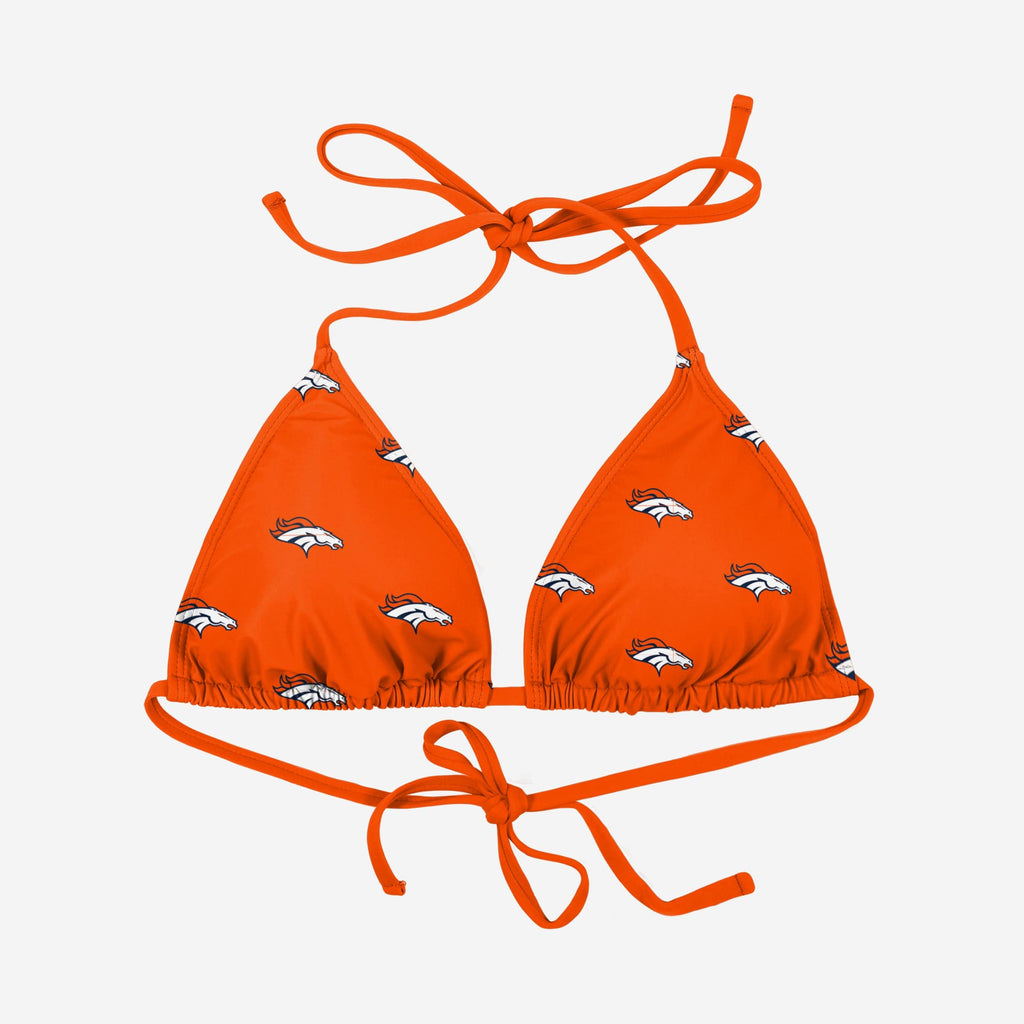 FOCO Denver Broncos NFL Womens Mini Print One Piece Bathing Suit