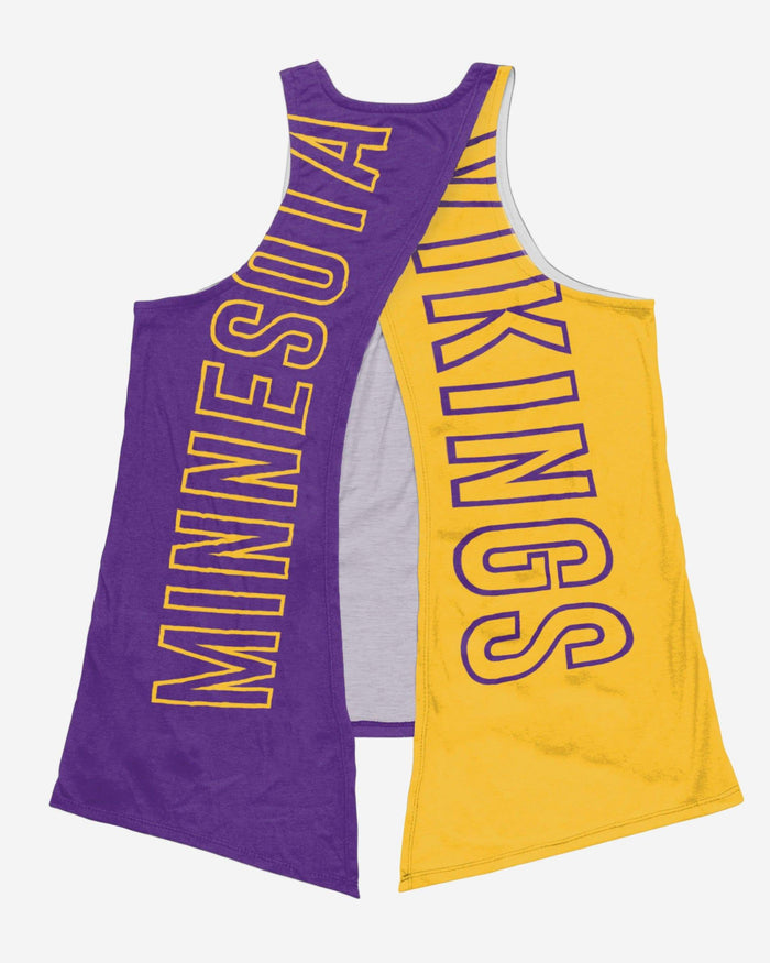 Minnesota Vikings Womens Tie-Breaker Sleeveless Top FOCO - FOCO.com