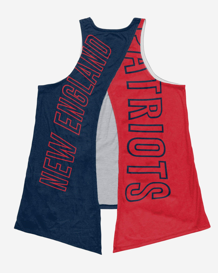 New England Patriots Womens Tie-Breaker Sleeveless Top FOCO - FOCO.com