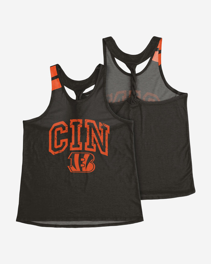 Cincinnati Bengals Womens Team Twist Sleeveless Top FOCO - FOCO.com