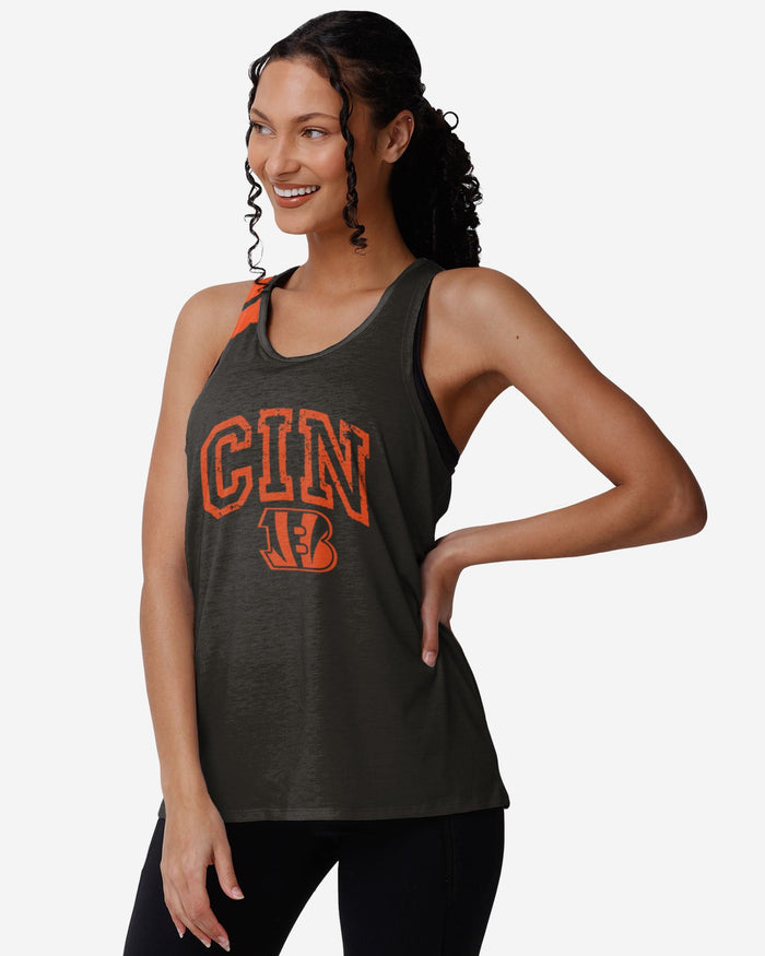 Cincinnati Bengals Womens Team Twist Sleeveless Top FOCO S - FOCO.com