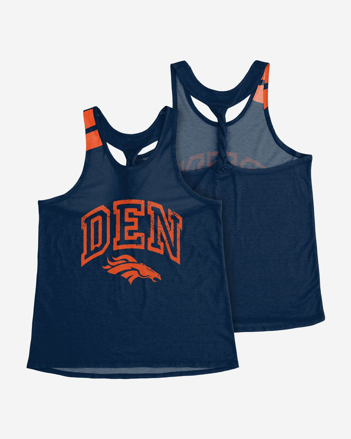 Denver Broncos Womens Team Twist Sleeveless Top FOCO - FOCO.com