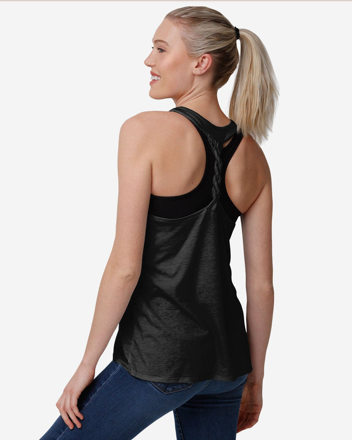Las Vegas Raiders Womens Team Twist Sleeveless Top FOCO - FOCO.com