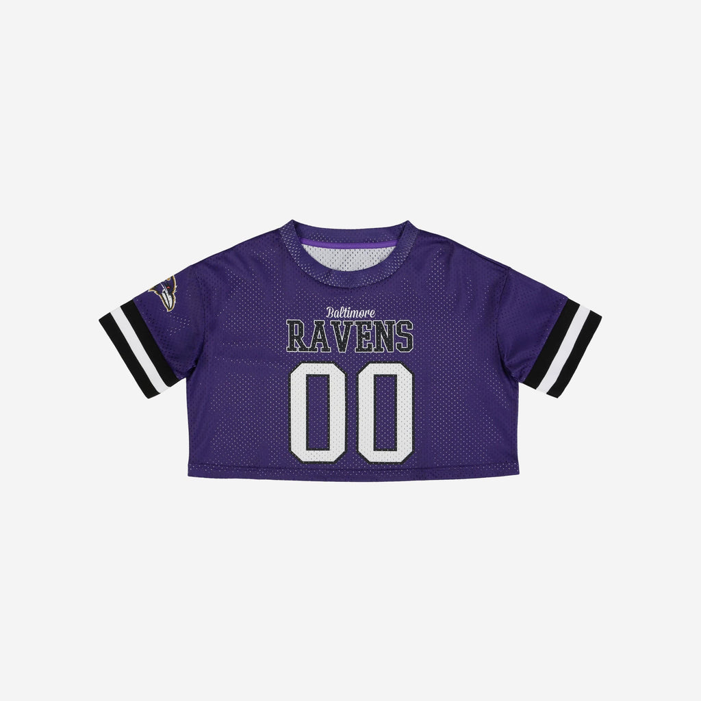  FOCO Baltimore Ravens NFL Womens Gameday Mesh Crop Top - Small  : Sports & Outdoors