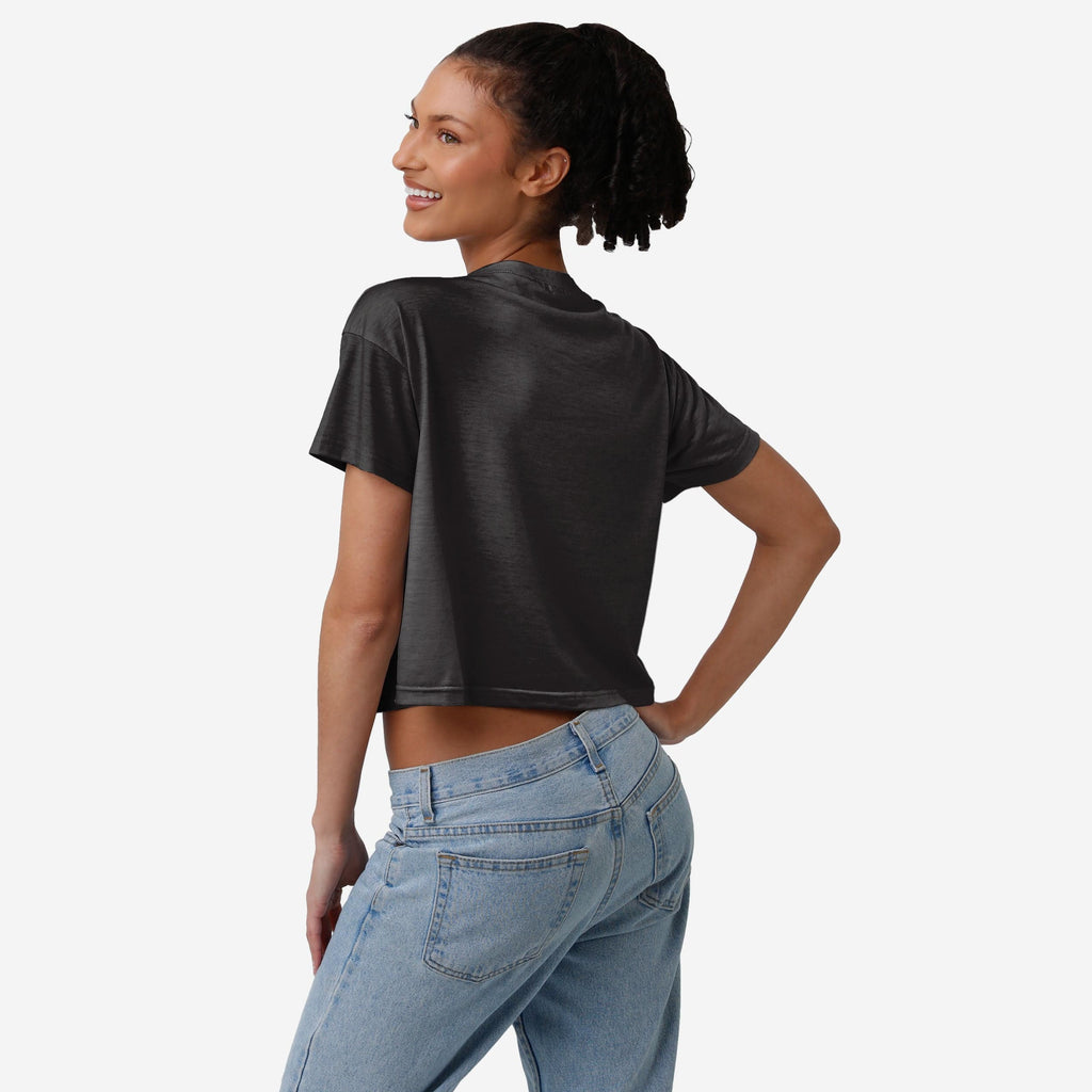 Las Vegas Raiders Womens Highlights Crop Top FOCO