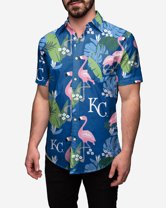 Kansas City Royals Floral Button Up Shirt FOCO S - FOCO.com