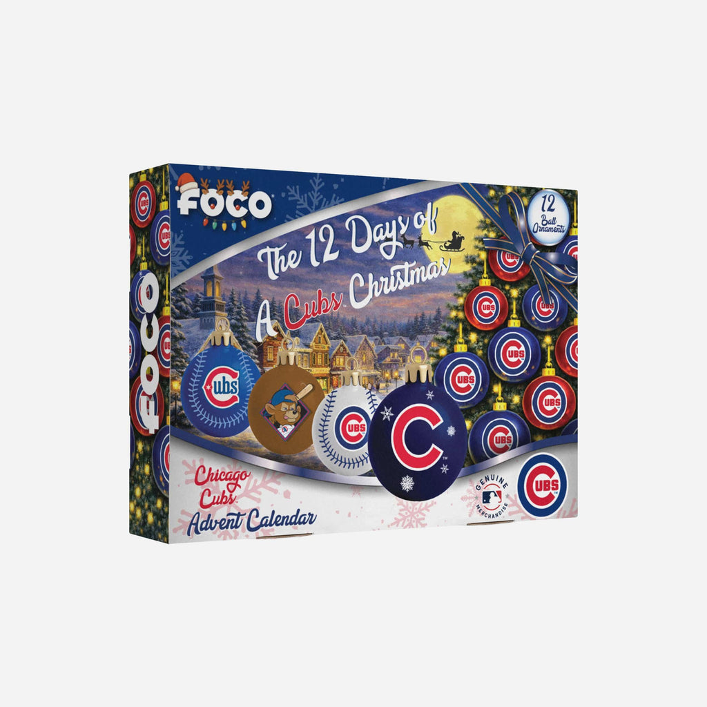 Chicago Cubs Ornament Set Advent Calendar FOCO - FOCO.com