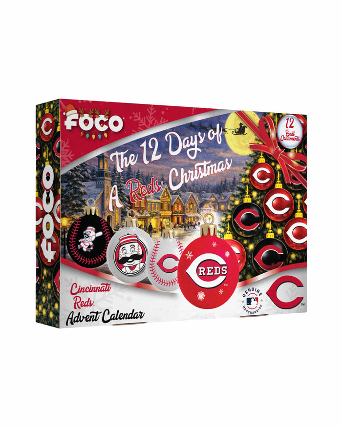 Cincinnati Reds Ornament Set Advent Calendar FOCO - FOCO.com