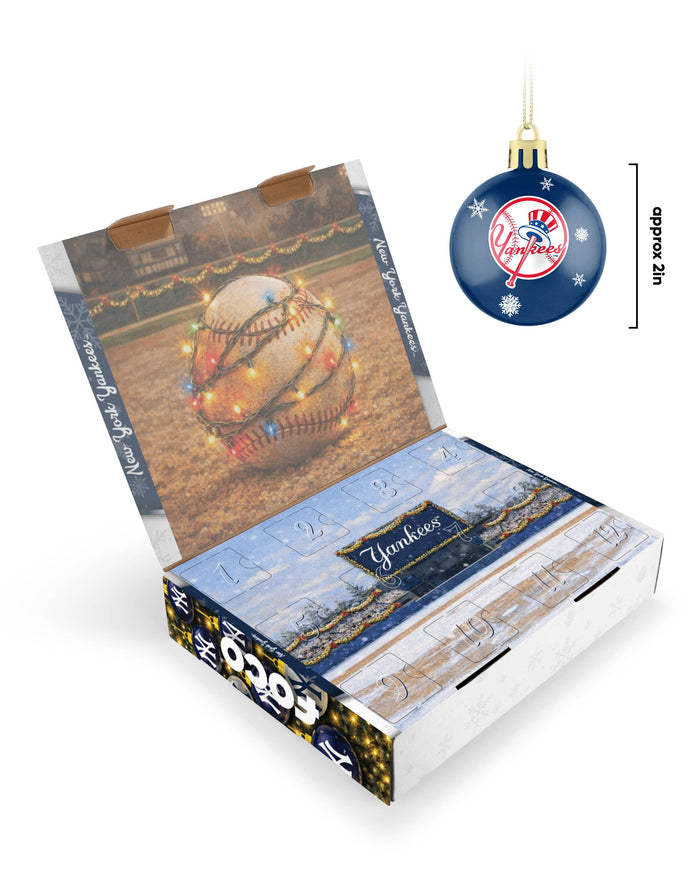 New York Yankees Ornament Set Advent Calendar FOCO - FOCO.com