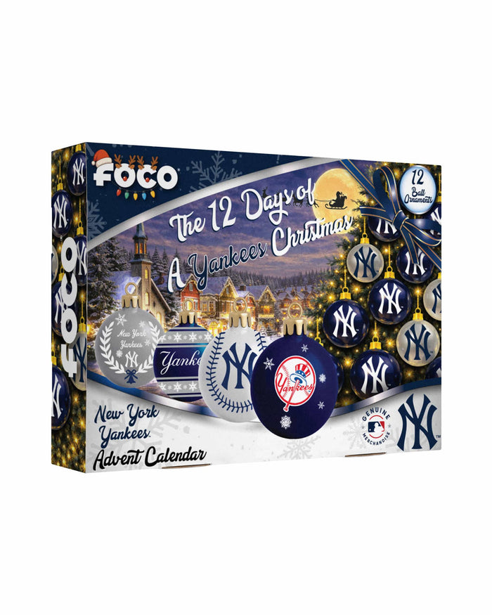 New York Yankees Ornament Set Advent Calendar FOCO - FOCO.com