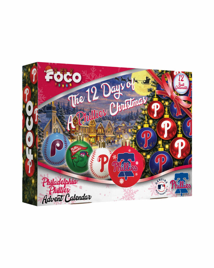 Philadelphia Phillies Ornament Set Advent Calendar FOCO - FOCO.com