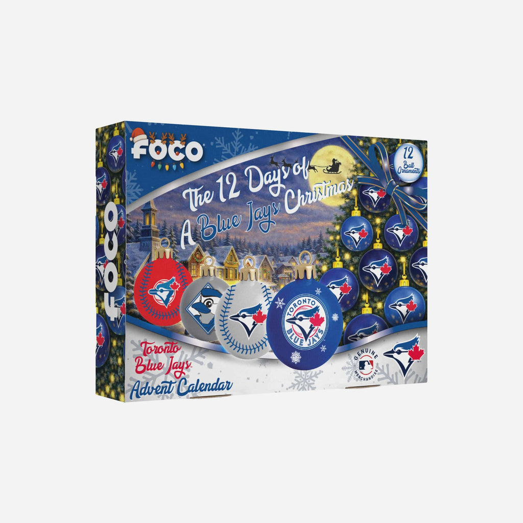 Toronto Blue Jays Ornament Set Advent Calendar FOCO - FOCO.com