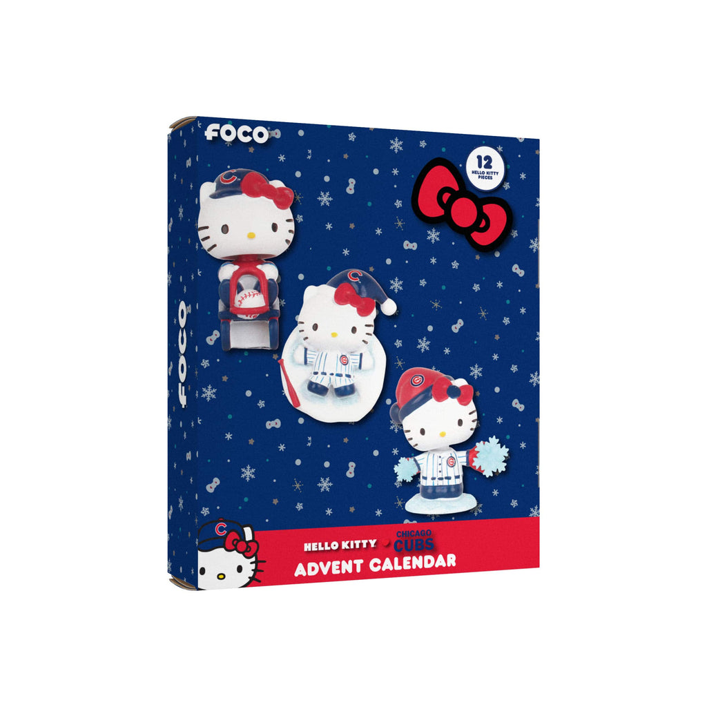 Chicago Cubs Hello Kitty® Bobblehead Advent Calendar FOCO - FOCO.com
