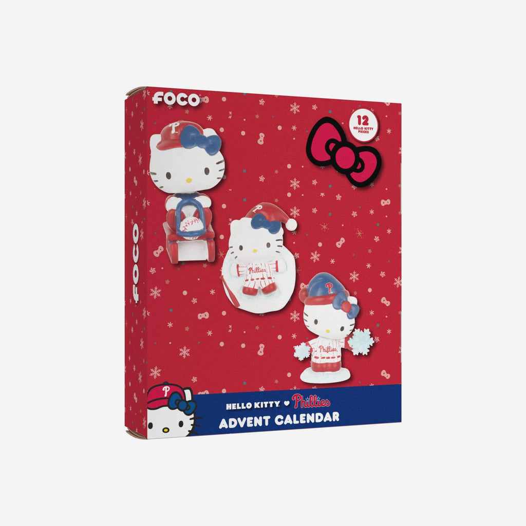 Philadelphia Phillies Hello Kitty® Bobblehead Advent Calendar FOCO - FOCO.com