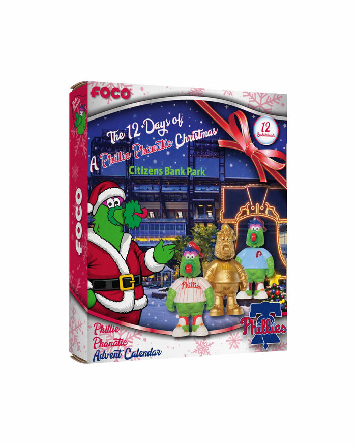 Philadelphia Phillies Mascot Bobblehead Advent Calendar FOCO - FOCO.com