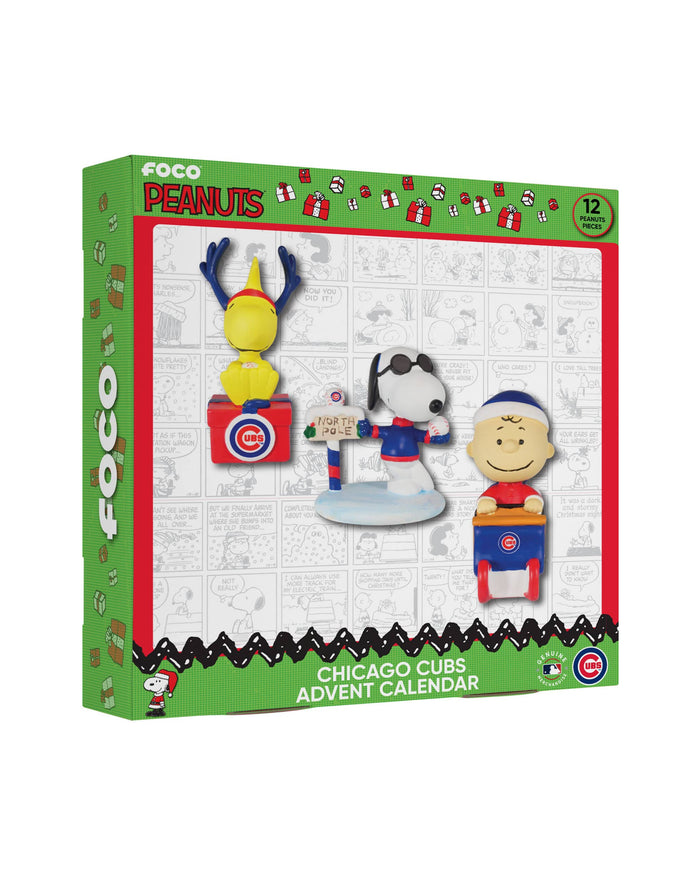 Chicago Cubs Peanuts Bobblehead Advent Calendar FOCO - FOCO.com