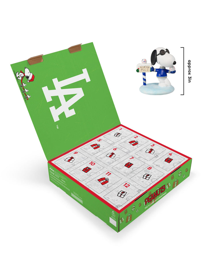 Los Angeles Dodgers Peanuts Bobblehead Advent Calendar FOCO - FOCO.com