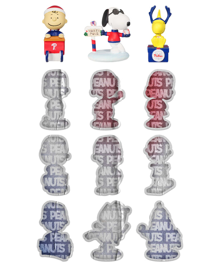 Philadelphia Phillies Peanuts Bobblehead Advent Calendar FOCO - FOCO.com