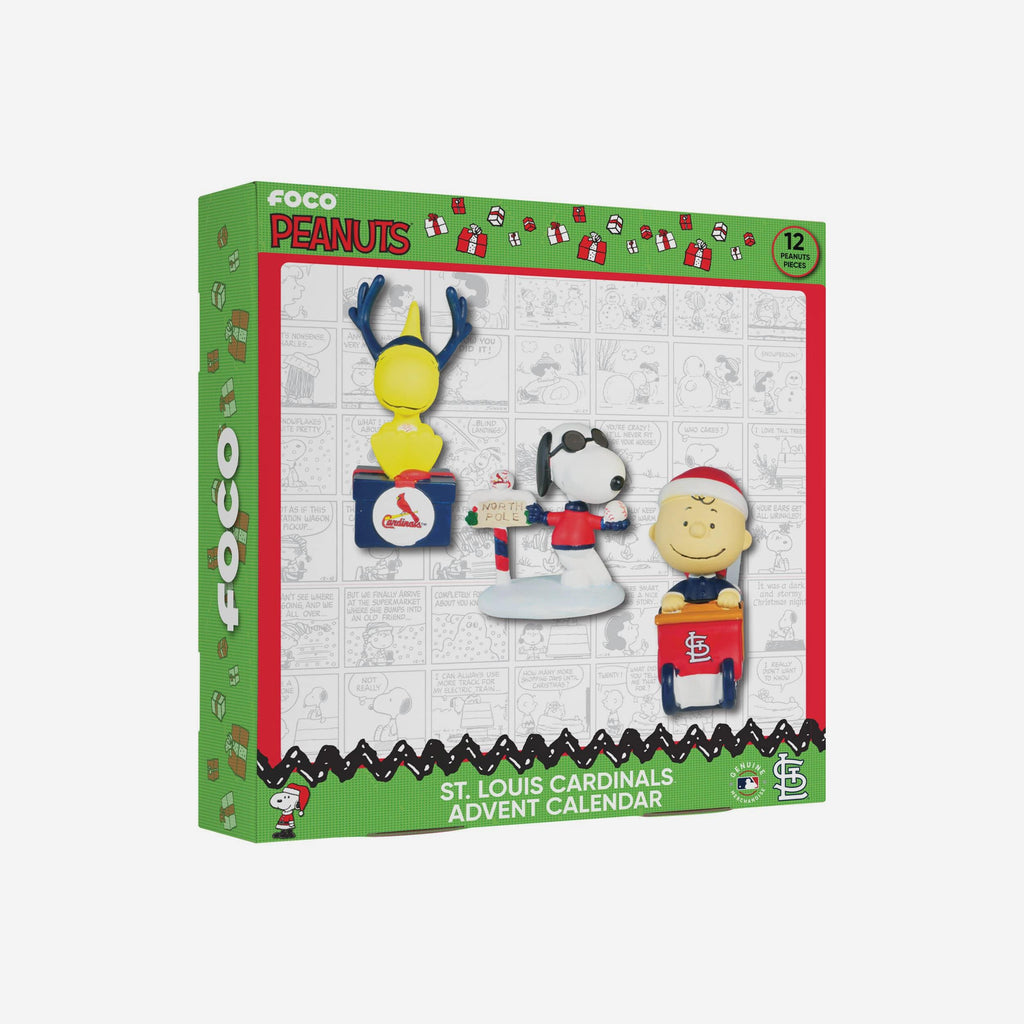St Louis Cardinals Peanuts Bobblehead Advent Calendar FOCO - FOCO.com