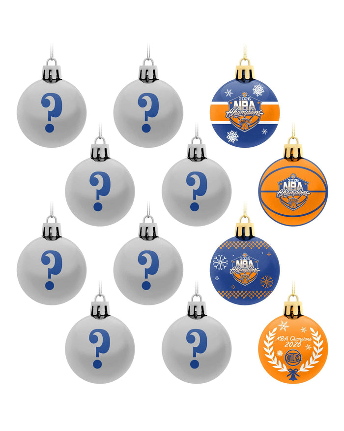 New York Knicks 2026 NBA Champions Ornament Set Advent Calendar FOCO - FOCO.com