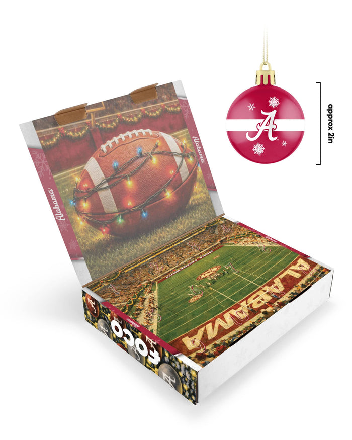 Alabama Crimson Tide Ornament Set Advent Calendar FOCO - FOCO.com
