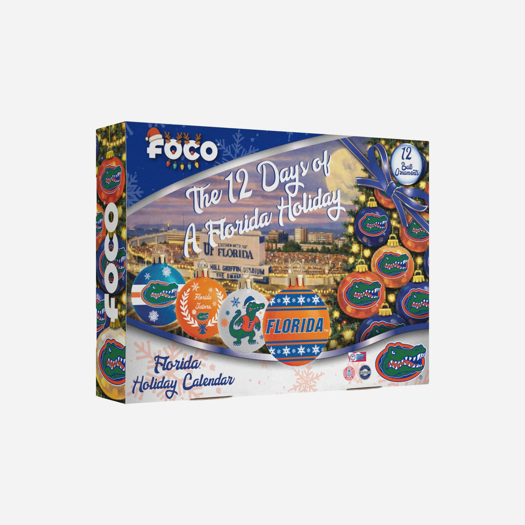 Florida Gators Ornament Set Advent Calendar FOCO - FOCO.com