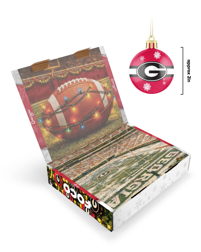 Georgia Bulldogs Ornament Set Advent Calendar FOCO - FOCO.com