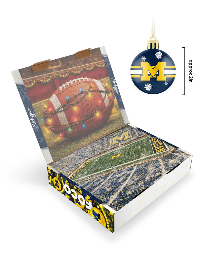 Michigan Wolverines Ornament Set Advent Calendar FOCO - FOCO.com