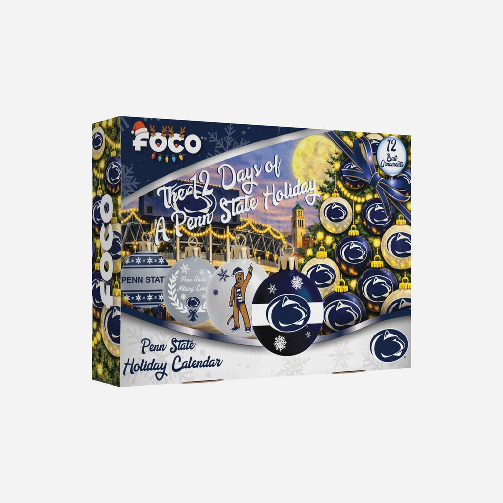 Penn State Nittany Lions Ornament Set Advent Calendar FOCO - FOCO.com
