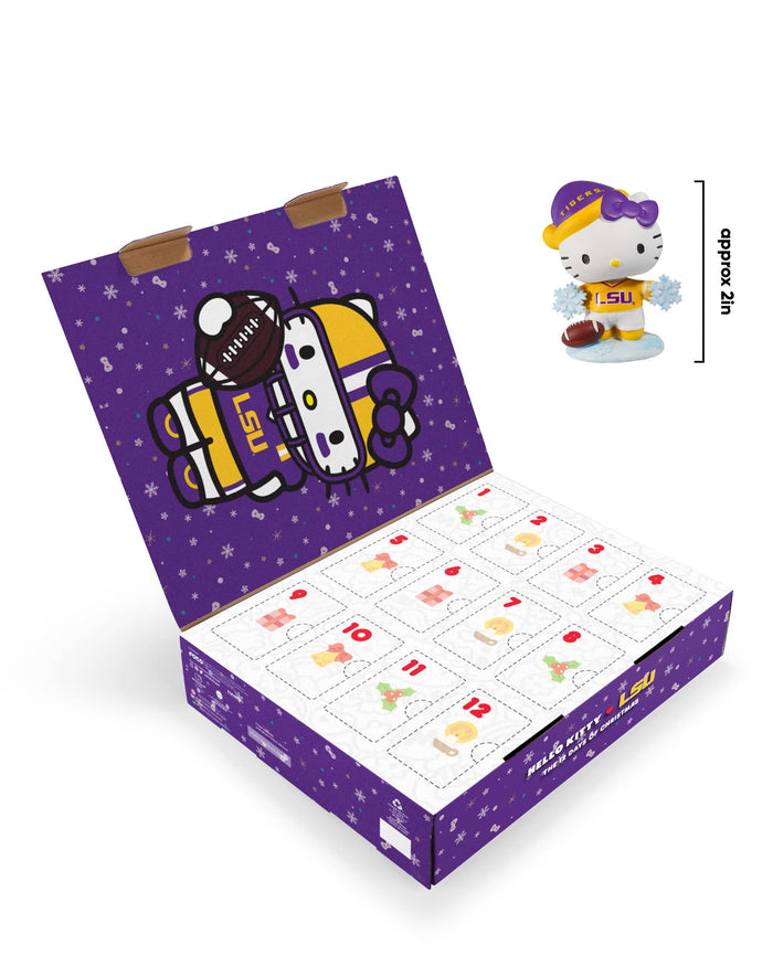 LSU Tigers Hello Kitty® Bobblehead Advent Calendar FOCO - FOCO.com