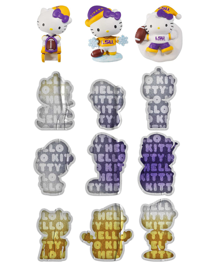 LSU Tigers Hello Kitty® Bobblehead Advent Calendar FOCO - FOCO.com