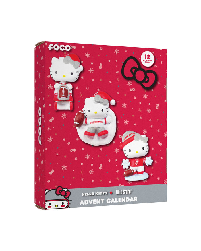 Ohio State Buckeyes Hello Kitty® Bobblehead Advent Calendar FOCO - FOCO.com