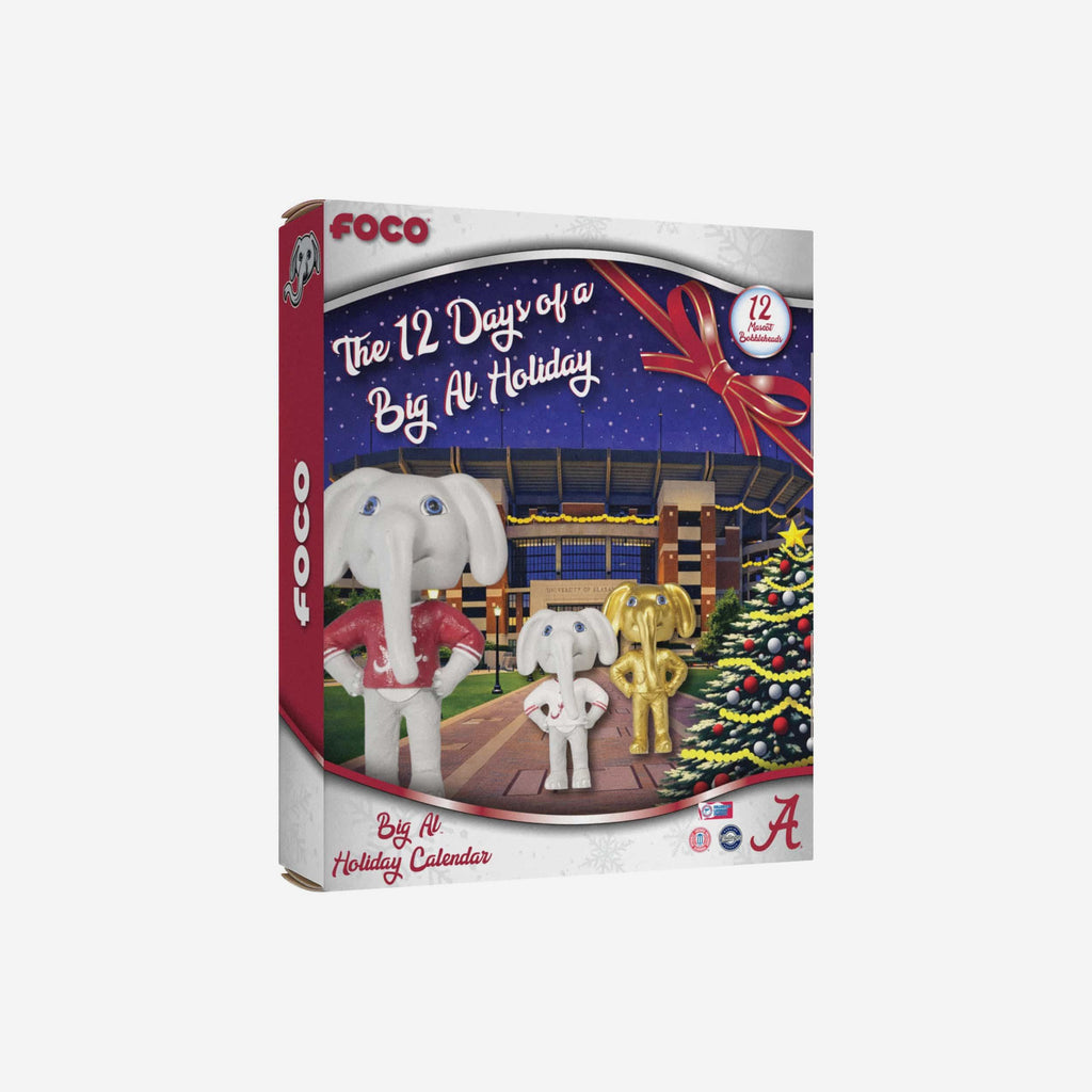 Alabama Crimson Tide Mascot Bobblehead Advent Calendar FOCO - FOCO.com