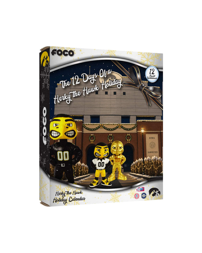 Iowa Hawkeyes Mascot Bobblehead Advent Calendar FOCO - FOCO.com