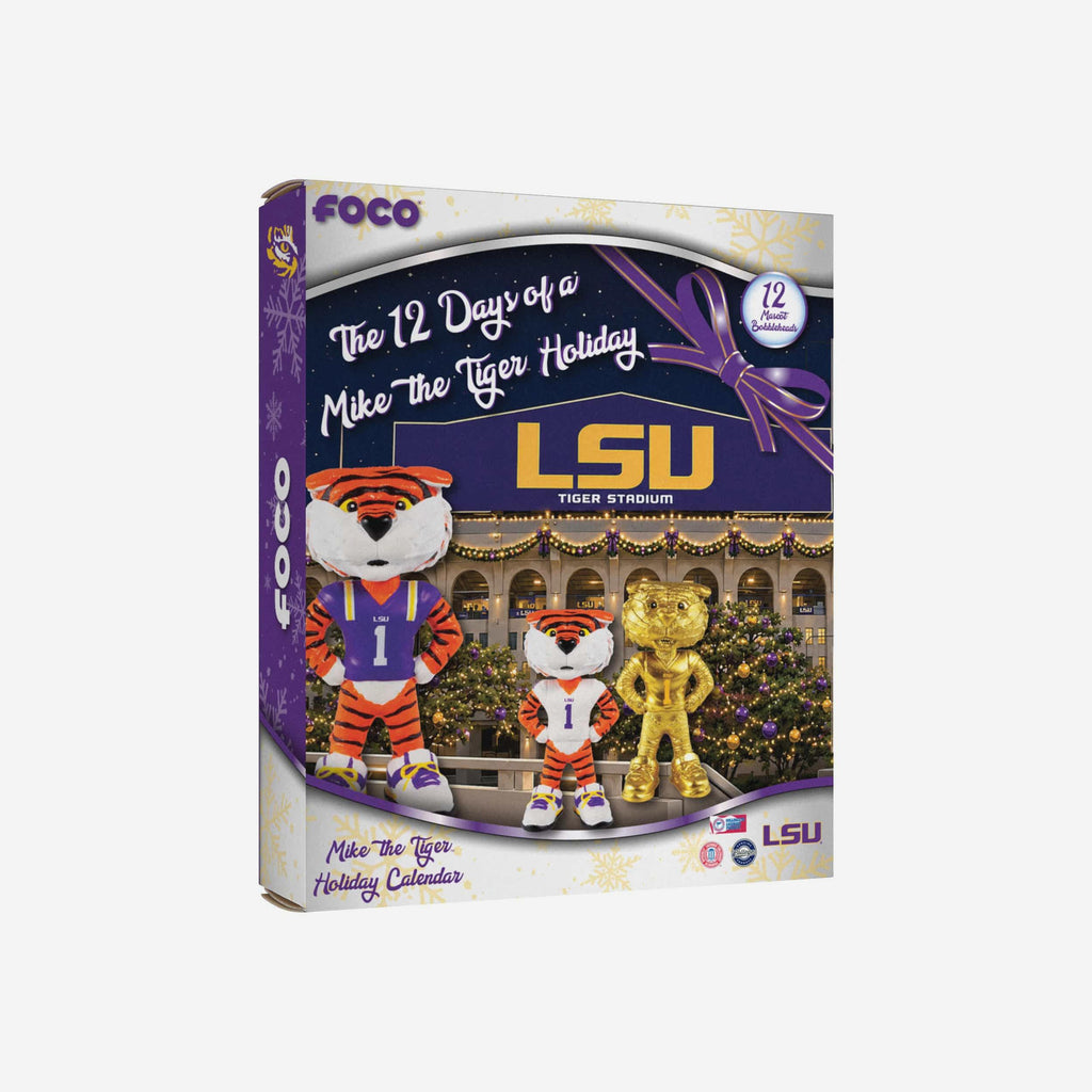 LSU Tigers Mascot Bobblehead Advent Calendar FOCO - FOCO.com