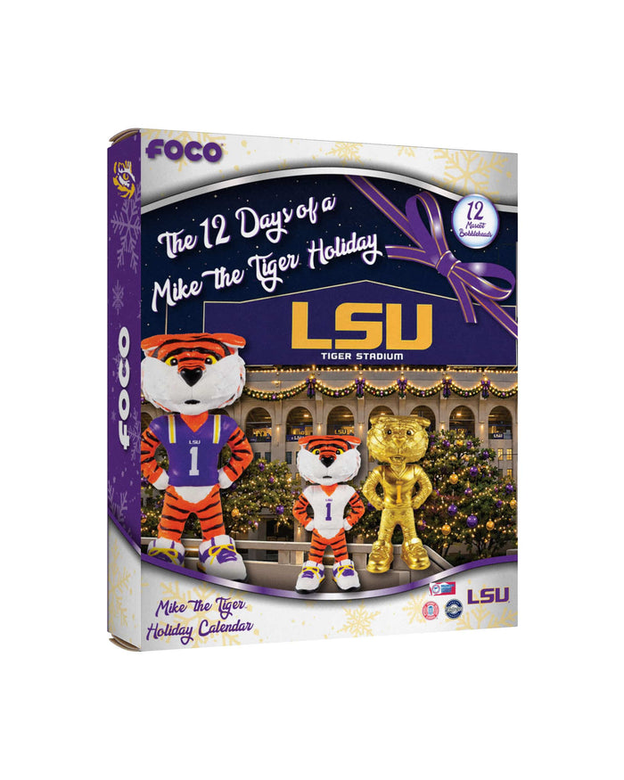 LSU Tigers Mascot Bobblehead Advent Calendar FOCO - FOCO.com