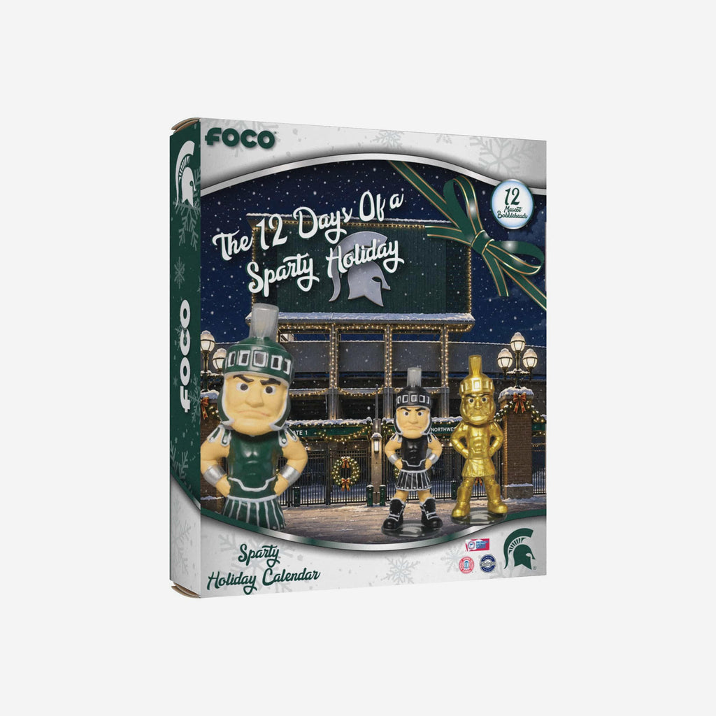 Michigan State Spartans Mascot Bobblehead Advent Calendar FOCO - FOCO.com