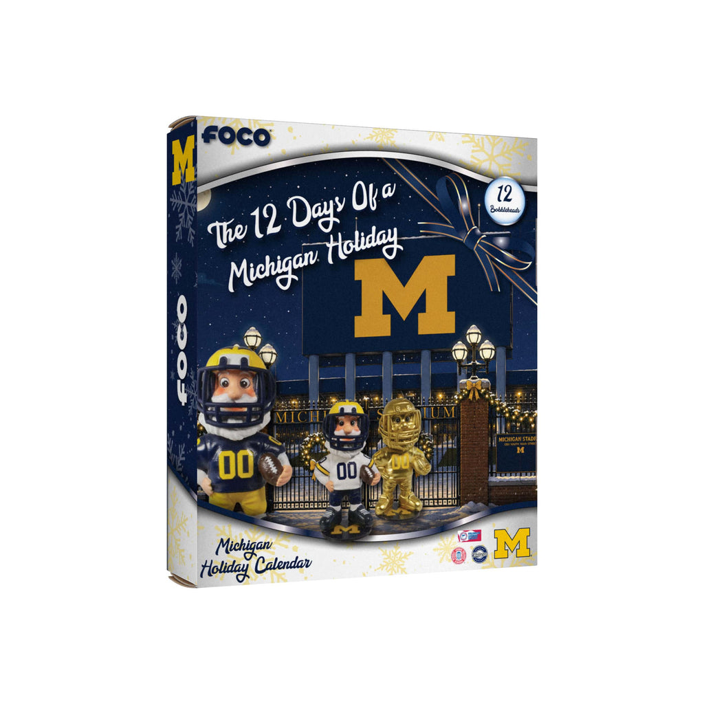 Michigan Wolverines Mascot Bobblehead Advent Calendar FOCO - FOCO.com