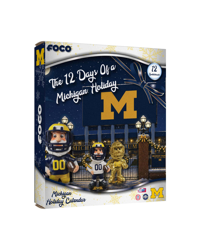 Michigan Wolverines Mascot Bobblehead Advent Calendar FOCO - FOCO.com