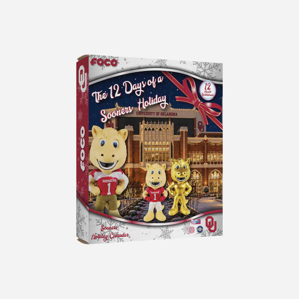 Oklahoma Sooners Mascot Bobblehead Advent Calendar FOCO - FOCO.com