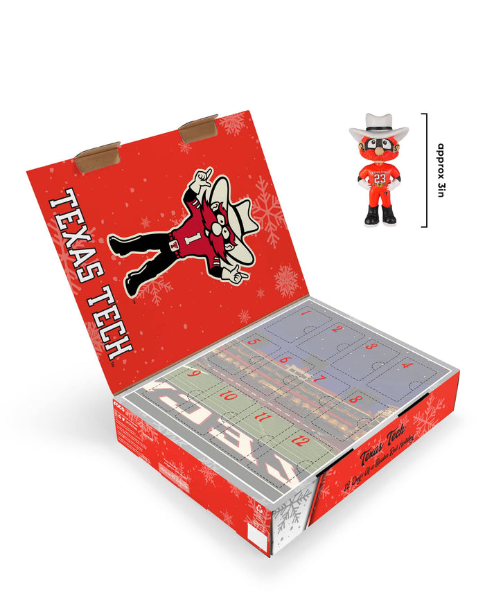 Texas Tech Red Raiders Mascot Bobblehead Advent Calendar FOCO - FOCO.com