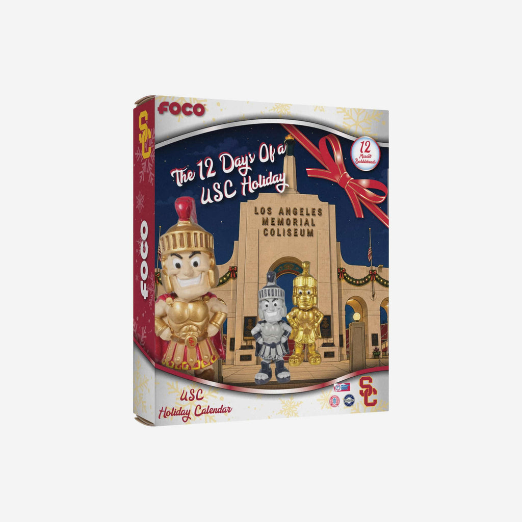 USC Trojans Mascot Bobblehead Advent Calendar FOCO - FOCO.com