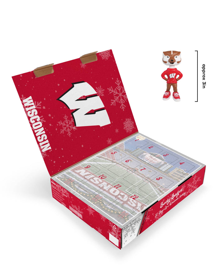 Wisconsin Badgers Mascot Bobblehead Advent Calendar FOCO - FOCO.com