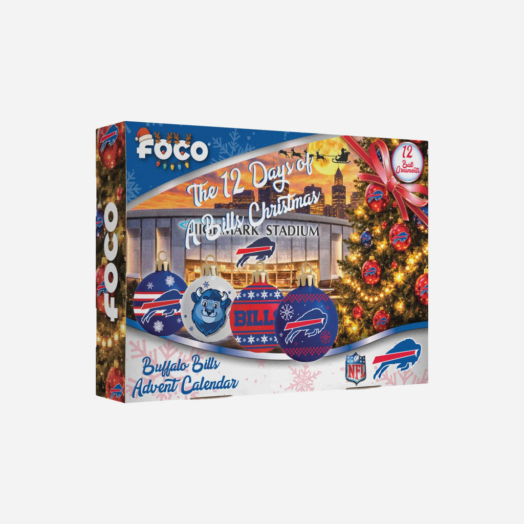 Buffalo Bills Ornament Set Advent Calendar FOCO - FOCO.com