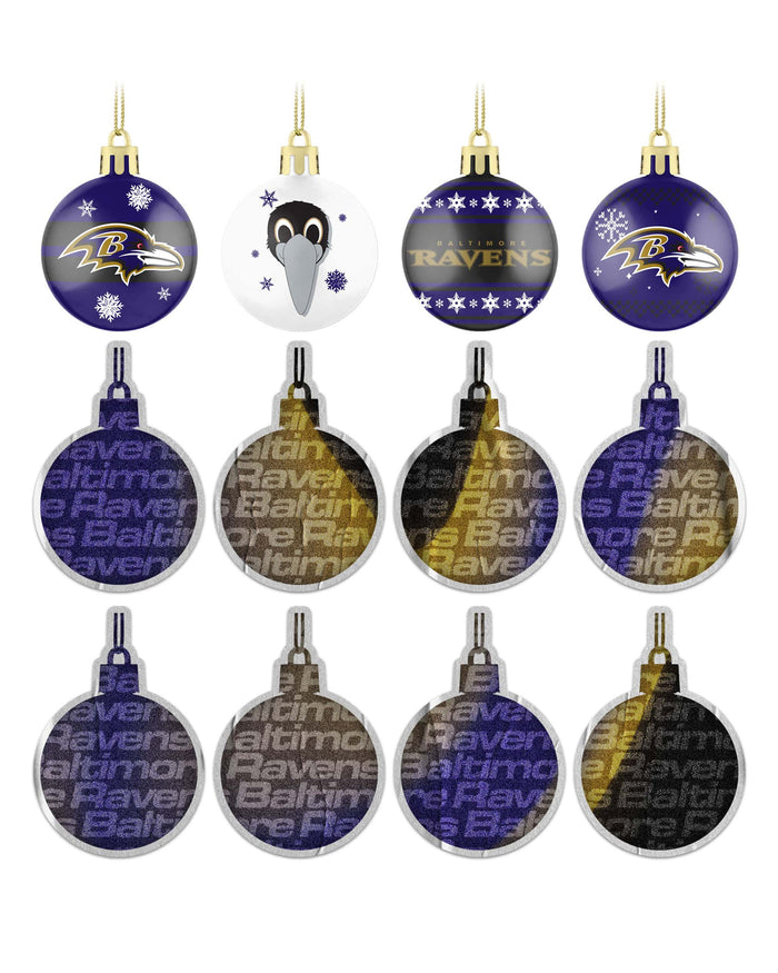 Baltimore Ravens Ornament Set Advent Calendar FOCO - FOCO.com