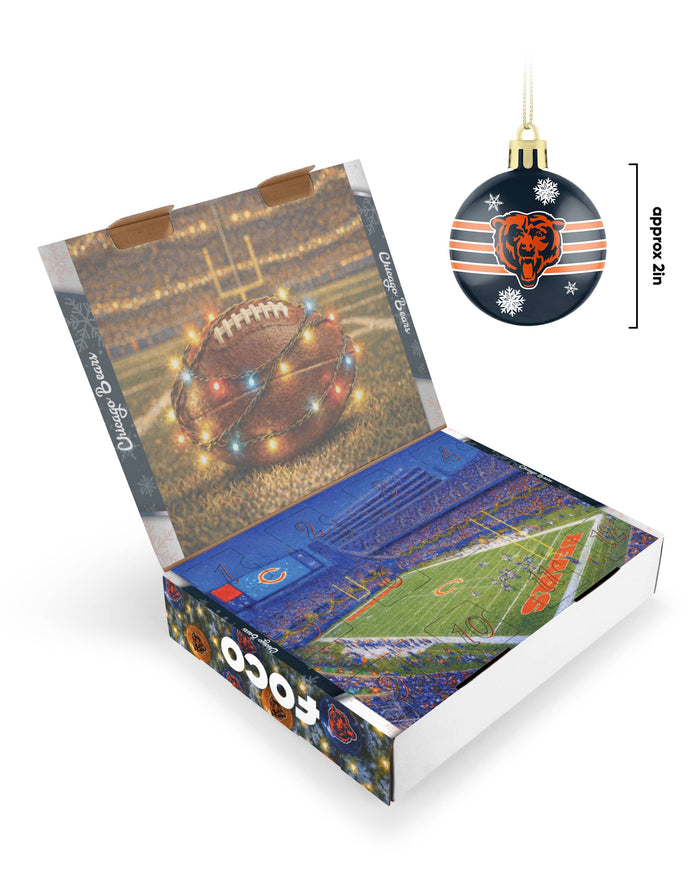 Chicago Bears Ornament Set Advent Calendar FOCO - FOCO.com